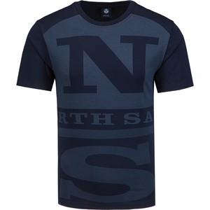 T-shirt North Sails z bawełny z nadrukiem z krótkim rękawem