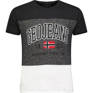T-shirt Geographical Norway z krótkim rękawem w młodzieżowym stylu
