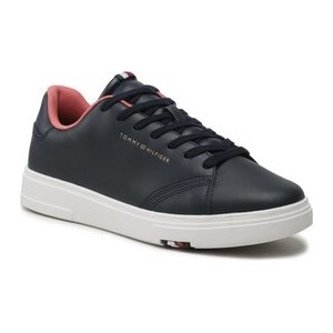 Tommy Hilfiger Sneakersy Elevated Rbw Cupsole Leather FM0FM04487 Granatowy