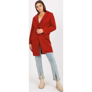 Czerwony płaszcz Och Bella w stylu casual