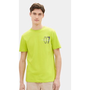 Zielony t-shirt Tom Tailor Denim z krótkim rękawem