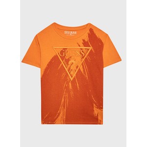 Pomarańczowa koszulka dziecięca Guess dla chłopców