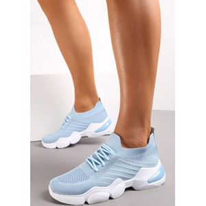 Niebieskie buty sportowe Renee sznurowane w sportowym stylu