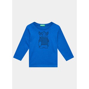 Niebieska koszulka dziecięca United Colors Of Benetton dla chłopców