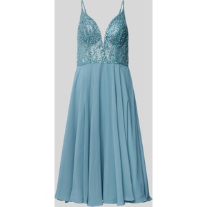 Niebieska sukienka Hey Kyla z dekoltem w kształcie litery v