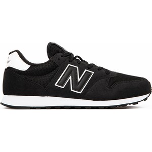 Czarne buty sportowe New Balance w sportowym stylu sznurowane