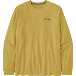 Żółta koszulka z długim rękawem Patagonia w sportowym stylu z długim rękawem