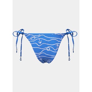 Niebieski strój kąpielowy Seafolly w młodzieżowym stylu z nadrukiem