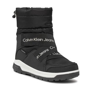 Czarne buty dziecięce zimowe Calvin Klein