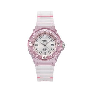 Casio Zegarek Lady Translucent LRW-200HS-4EVEF Różowy