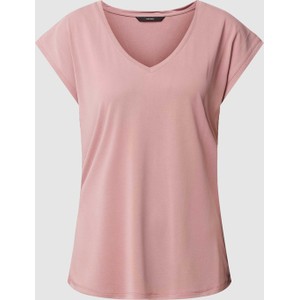 Różowy t-shirt Vero Moda