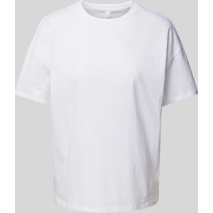 T-shirt Qs w stylu casual z bawełny z okrągłym dekoltem