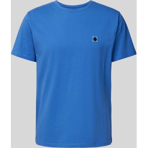 Niebieski t-shirt Thinking MU w stylu casual