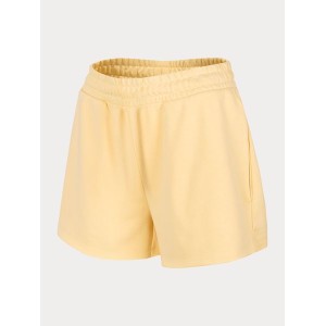 Żółte szorty Outhorn z dresówki w sportowym stylu