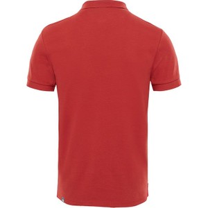 Czerwona koszulka polo The North Face z krótkim rękawem w stylu casual