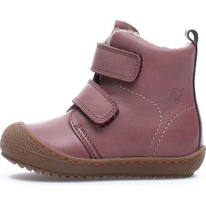 Różowe buty dziecięce zimowe Naturino z wełny