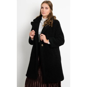 Czarny płaszcz Olika w stylu casual