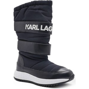 Buty dziecięce zimowe Karl Lagerfeld z tkaniny