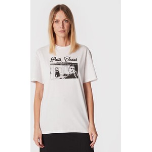 T-shirt Silvian Heach z okrągłym dekoltem w młodzieżowym stylu