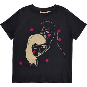 Czarna koszulka dziecięca Soft Gallery z bawełny dla chłopców