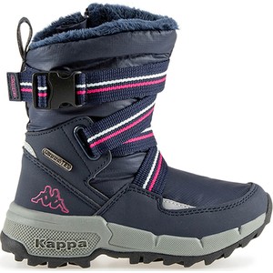 Granatowe buty dziecięce zimowe Kappa na rzepy