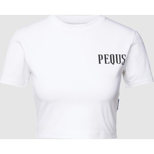 T-shirt Pequs z krótkim rękawem z bawełny z okrągłym dekoltem