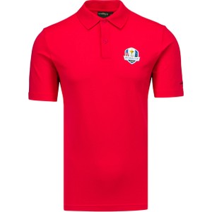Czerwona koszulka polo Chervo w stylu casual