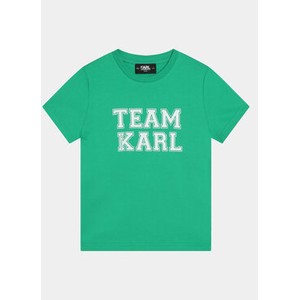 Zielona koszulka dziecięca Karl Lagerfeld dla chłopców