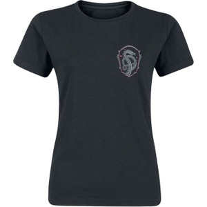 Czarny t-shirt Emp z nadrukiem z krótkim rękawem