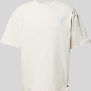T-shirt Pequs z nadrukiem z bawełny