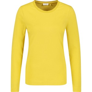 Żółta bluzka Gerry Weber z długim rękawem w stylu casual