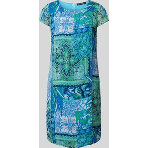 Niebieska sukienka Betty Barclay mini w stylu casual z krótkim rękawem
