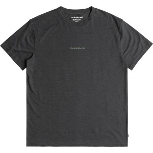 Czarny t-shirt Quiksilver z bawełny w stylu casual z krótkim rękawem