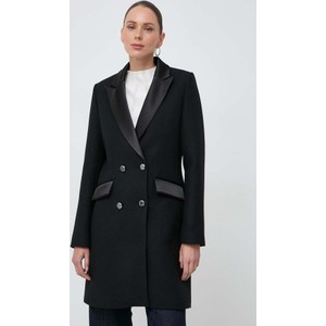 Czarny płaszcz Morgan krótki w stylu klasycznym
