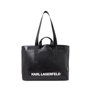 Czarna torebka Karl Lagerfeld matowa duża