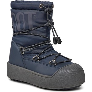 Buty dziecięce zimowe Moon Boot z polaru sznurowane