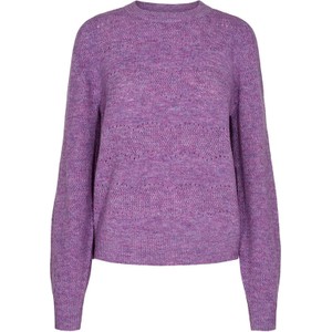 Fioletowy sweter Numph w stylu casual
