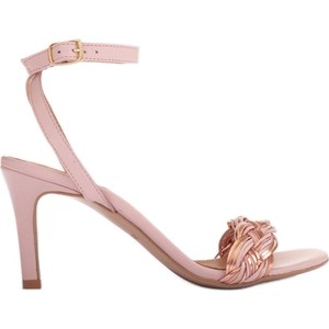 Różowe sandały Marco Shoes z klamrami