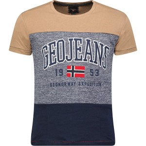T-shirt Geographical Norway z bawełny z krótkim rękawem