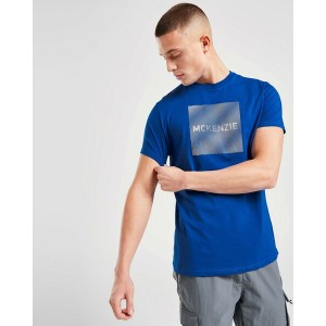Niebieski t-shirt Mckenzie w sportowym stylu z krótkim rękawem