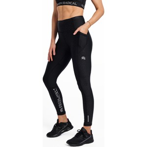 Czarne legginsy Rough Radical z tkaniny w sportowym stylu