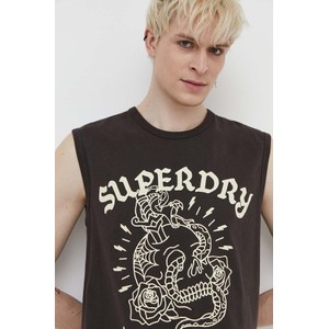 T-shirt Superdry z krótkim rękawem z nadrukiem w młodzieżowym stylu