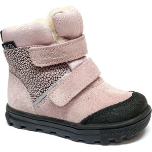 Różowe buty dziecięce zimowe RenBut na rzepy