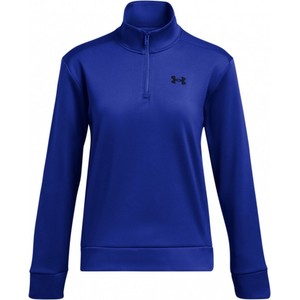 Niebieska bluza Under Armour krótka z dresówki w sportowym stylu