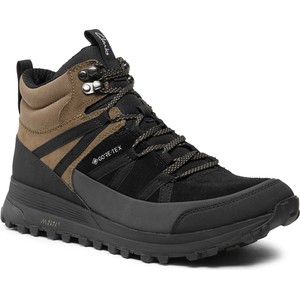 Czarne buty trekkingowe Clarks z goretexu sznurowane