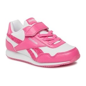 Różowe buty sportowe dziecięce Reebok na rzepy dla dziewczynek