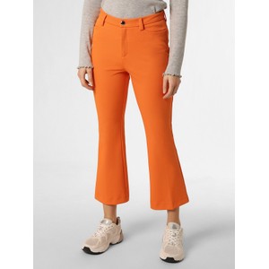 Pomarańczowe spodnie MAC z tkaniny