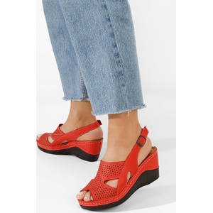 Czerwone sandały Zapatos