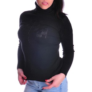 Czarny sweter Marka Niezdefiniowana w stylu casual