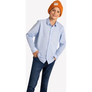 Niebieska koszula dziecięca Volcano z jeansu dla chłopców